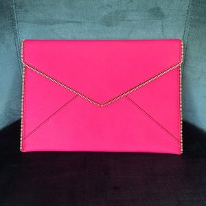 Rebecca Minkoff Pink Envelope Clutch